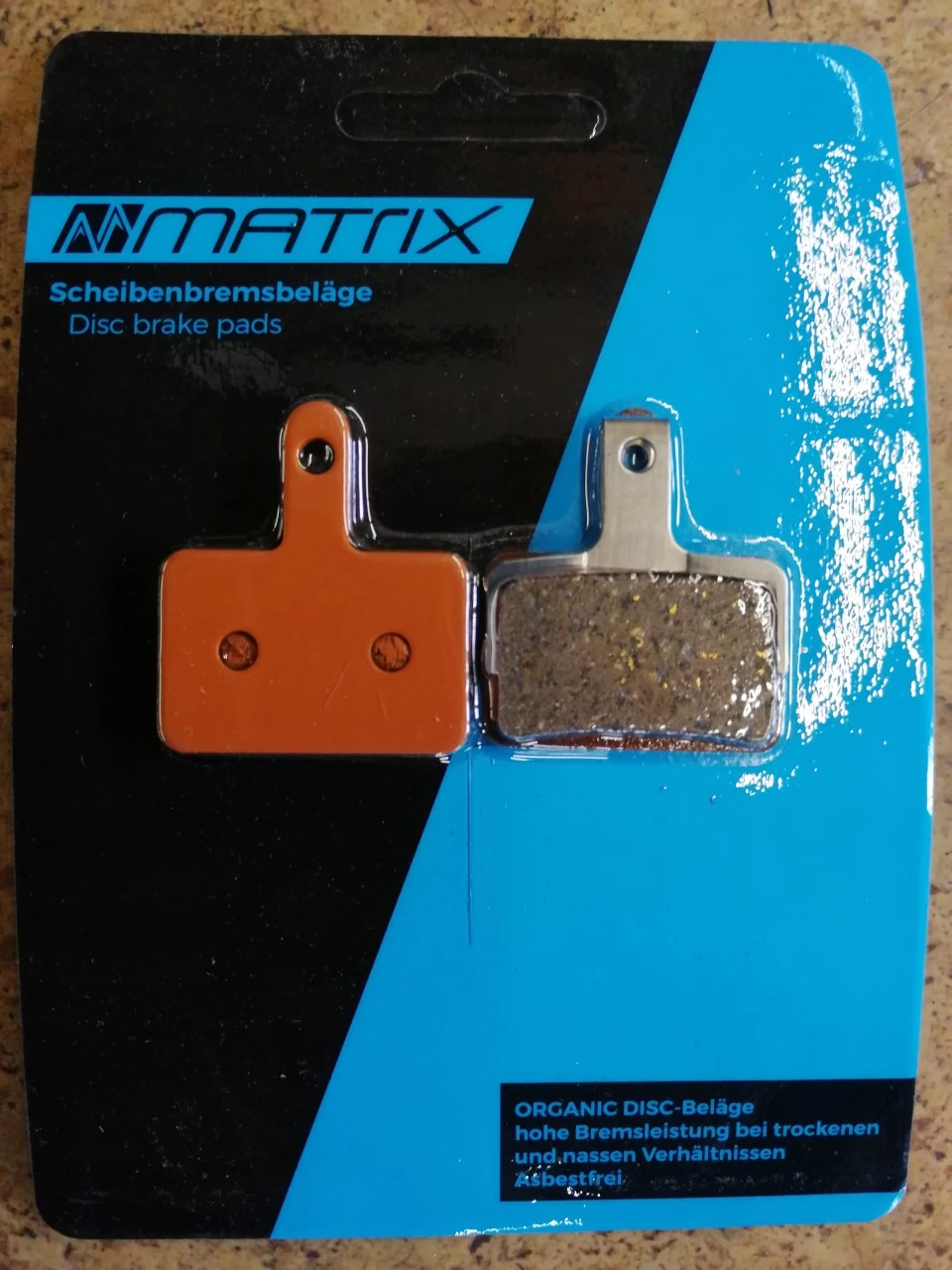 Matrix Scheibenbremsbeläge Shimano/Tektro Organisch 1 Matrix Scheibenbremsbeläge Shimano/Tektro Organisch