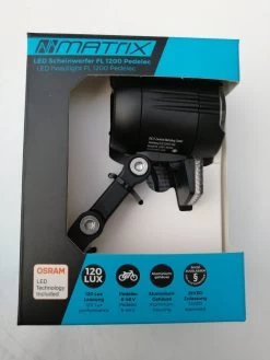 Matrix LED Scheinwerfer Shiny E-Bike120 LUX FL1200