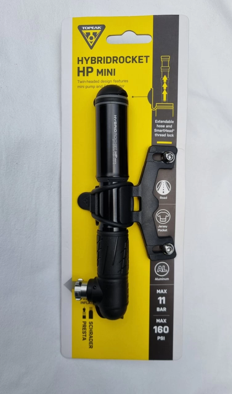 Topeak Hybrid Rocket HP Mini Fahrrad Minipumpe + CO2 Kartuschenpumpe Schwarz 2 Topeak Hybrid Rocket HP Mini Fahrrad Minipumpe + CO2 Kartuschenpumpe Schwarz – Bild 2