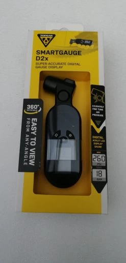 Topeak Smartgauge D2X Digitaler Druckluftprüfer Schwarz 18Bar 260Psi