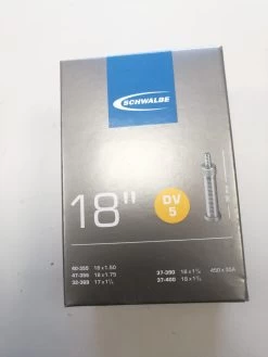 Schwalbe Fahrradschlauch DV Ventil Nr. 5 18" 32 Mm 32/47-355/400