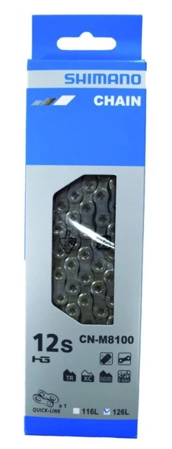 Shimano Fahrrad Kette CNM8100-12 12 Fach 116 Glieder Ql