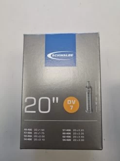 Schwalbe Fahrradschlauch DV Ventil Nr. 7 20" 40 Mm 40/62-406