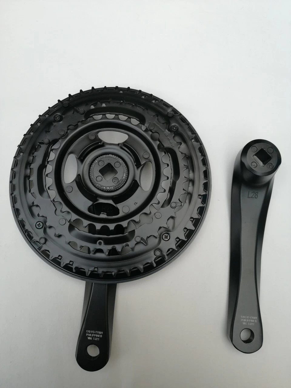 Shimano Kettenradgarnitur Tourney FCTY501 4-kant 48 X 38 X 28 Zähne/ 3x 6/7/8-fach 2 Shimano Kettenradgarnitur Tourney FCTY501 4-kant 48 X 38 X 28 Zähne/ 3x 6/7/8-fach – Bild 2