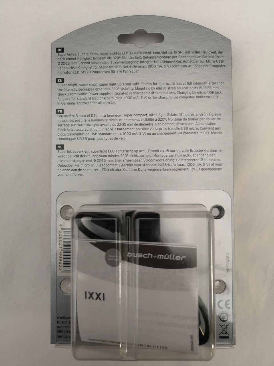 B&M LED-Batterierücklicht IXXI 383 2 B&M LED-Batterierücklicht IXXI 383 – Bild 2