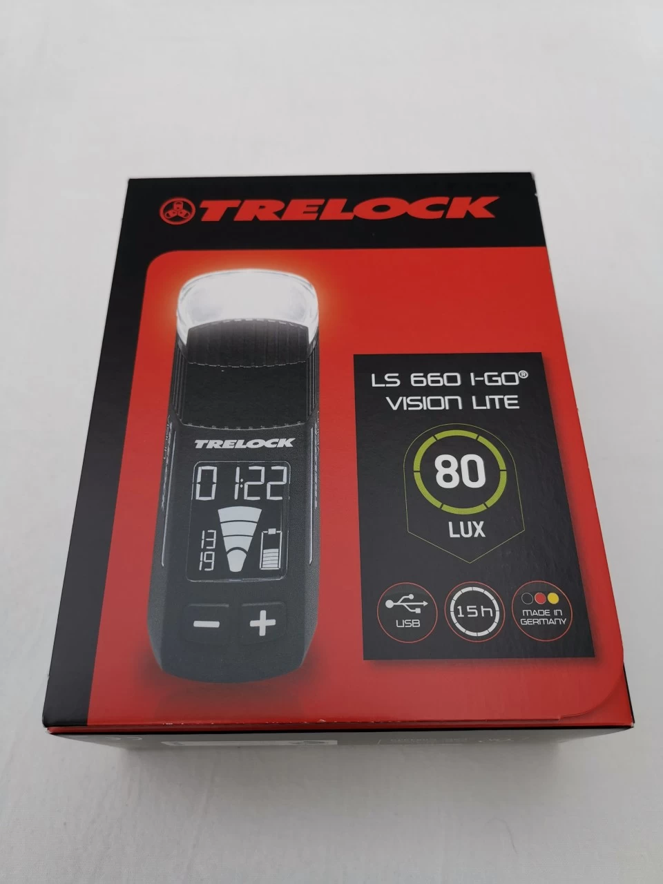 Trelock LS 660 I-GO Vision Lite LED Frontleuchte 80 LUX Fahrradbeleuchtung 1 Trelock LS 660 I-GO Vision Lite LED Frontleuchte 80 LUX Fahrradbeleuchtung