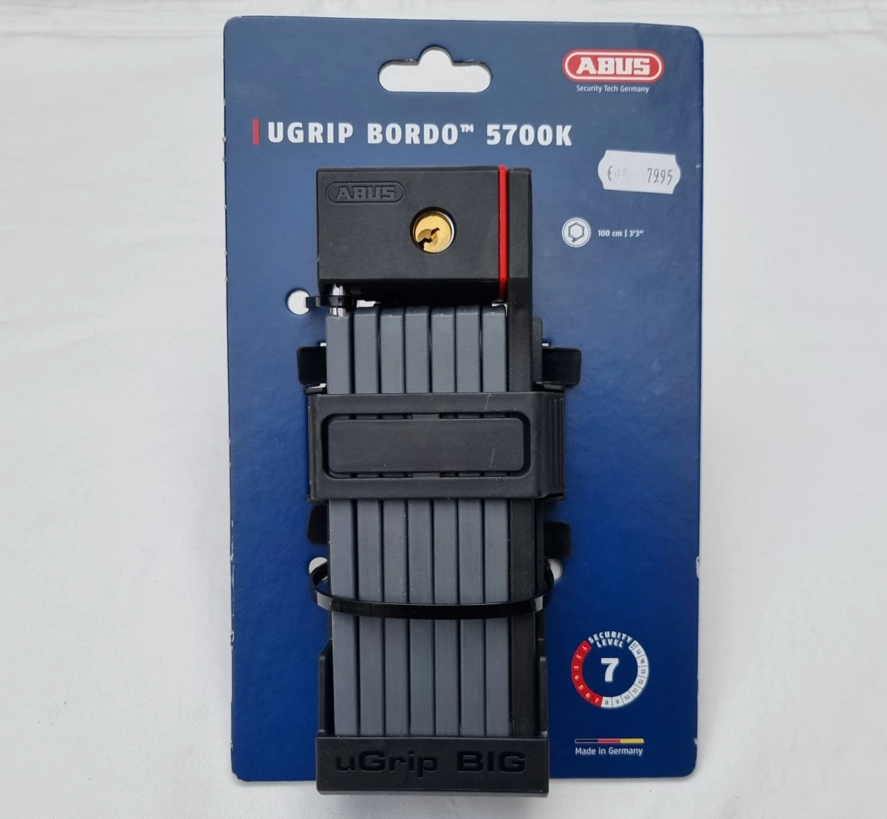 Abus Bordo Faltschloss UGrip Bordo 5700 100cm 1 Abus Bordo Faltschloss UGrip Bordo 5700 100cm