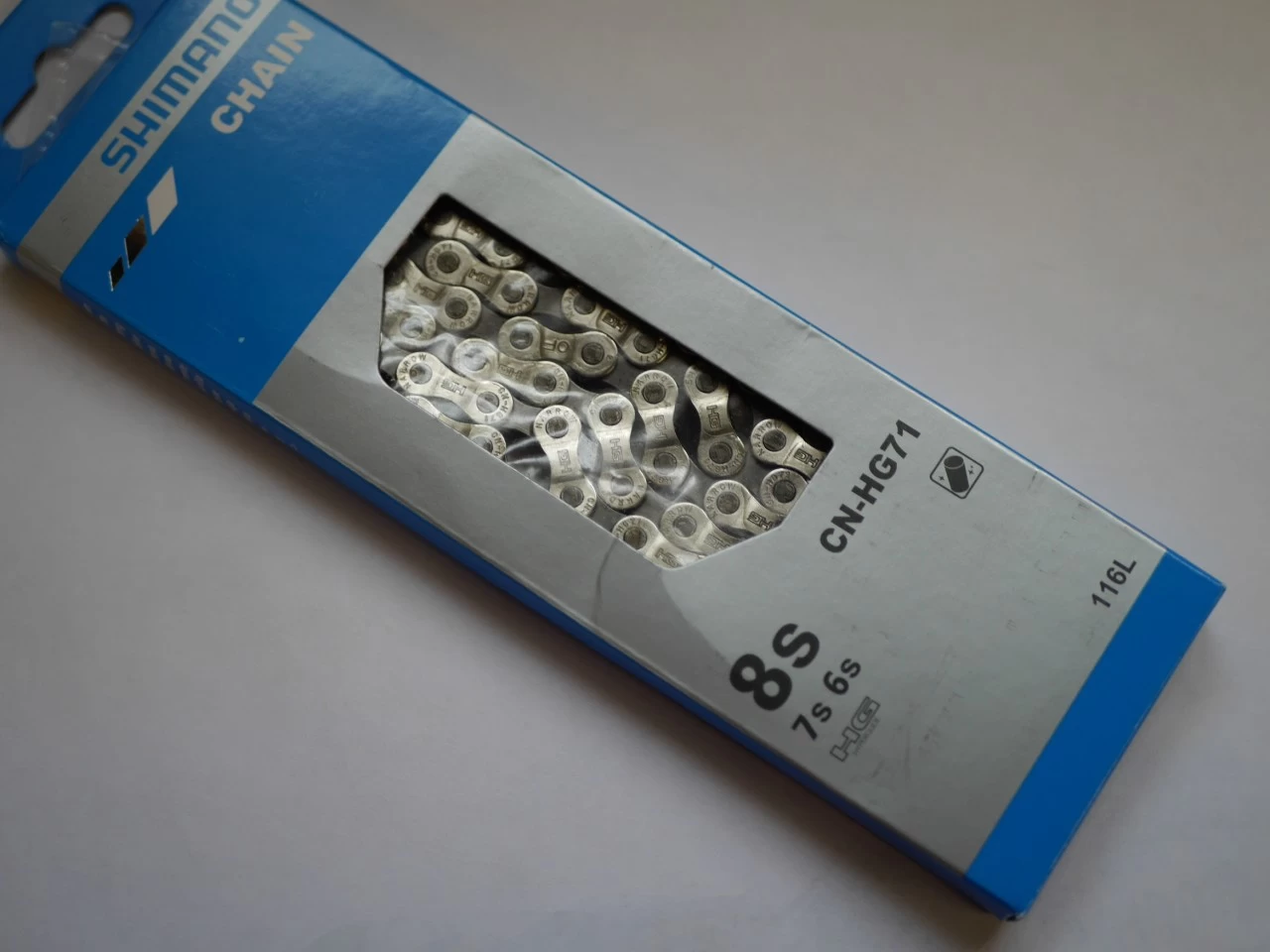 Shimano Fahrrad Kette HG71 6/7/8-fach 116 Glieder Ovp 1 Shimano Fahrrad Kette HG71 6/7/8-fach 116 Glieder Ovp