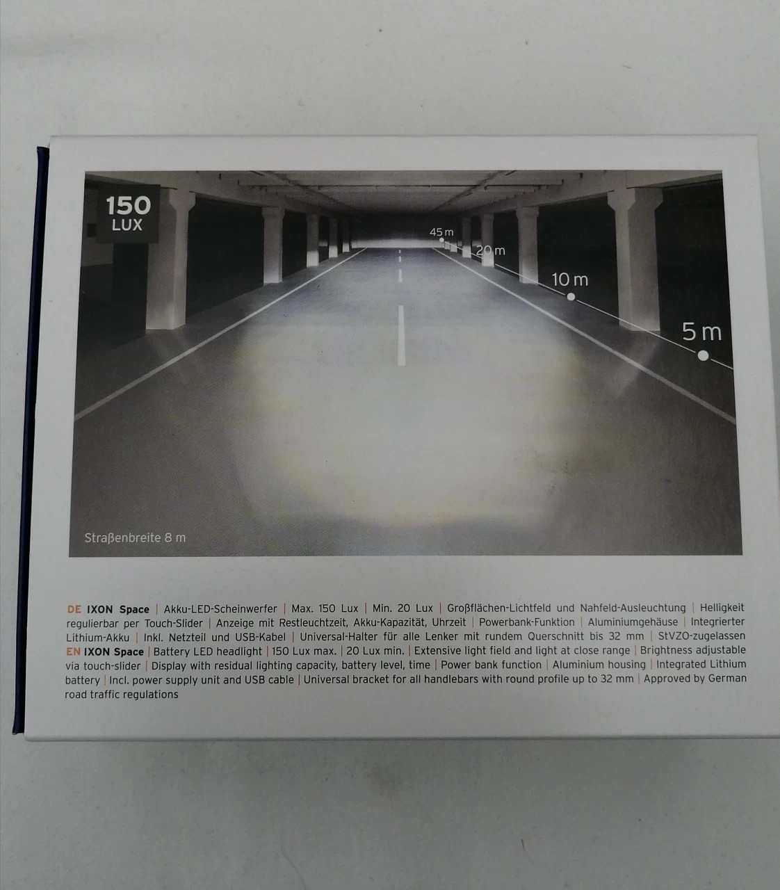 B&M Ixon Space 196L LED 150 Lux Akku-Frontscheinwerfer 2 B&M Ixon Space 196L LED 150 Lux Akku-Frontscheinwerfer – Bild 2