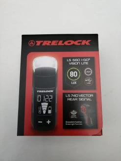 Trelock LS 660 I-Go Vision/ LS 740 LED Akkuleuchten Set 80 LUX